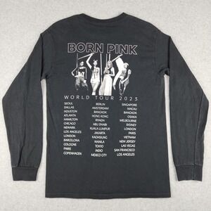 BLACKPINK Born Pink World Tour 2023 Official‎ Long Sleeve Shirt Black Size Small